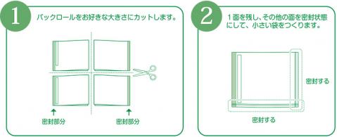 バックを小さく小分けする方法